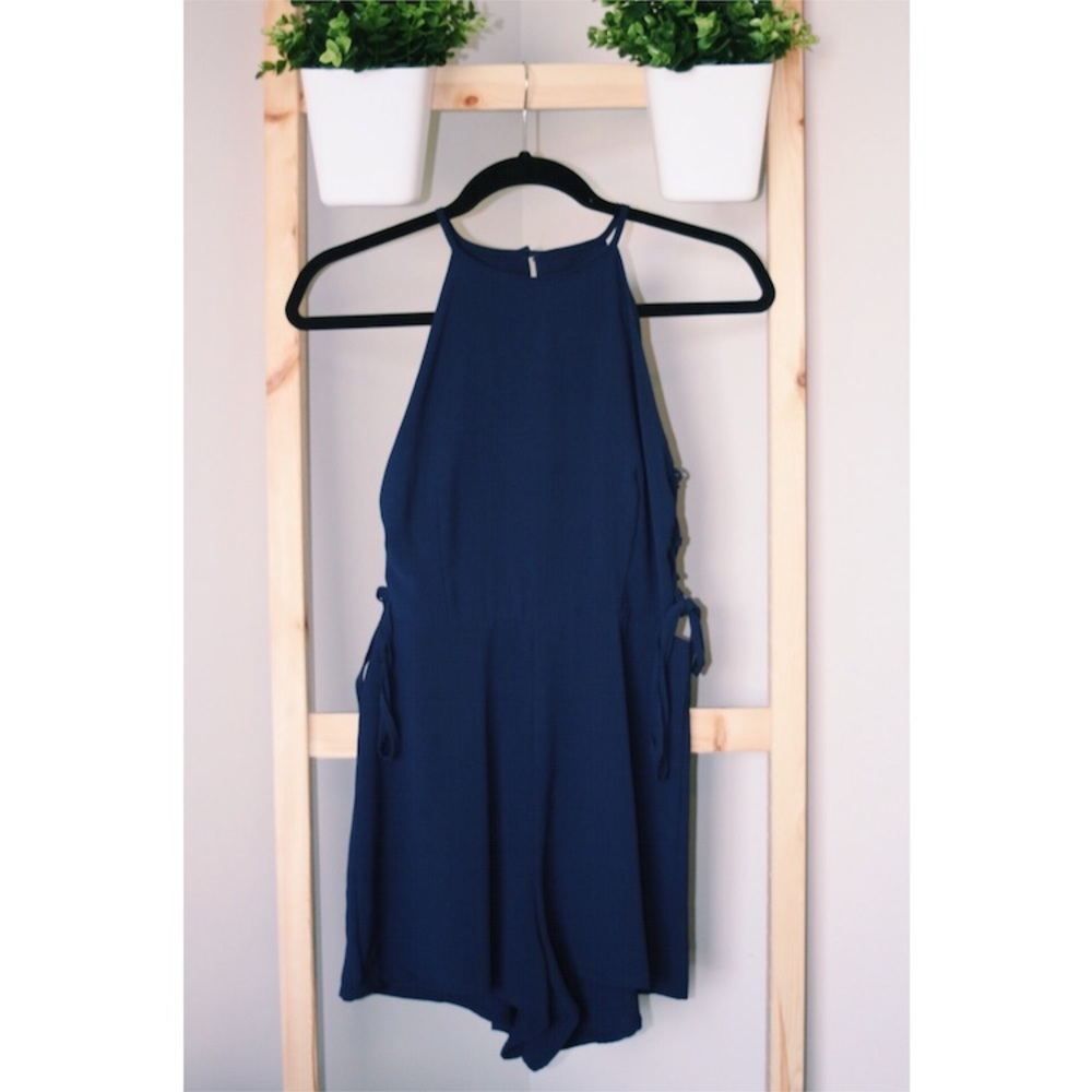 little blue romper